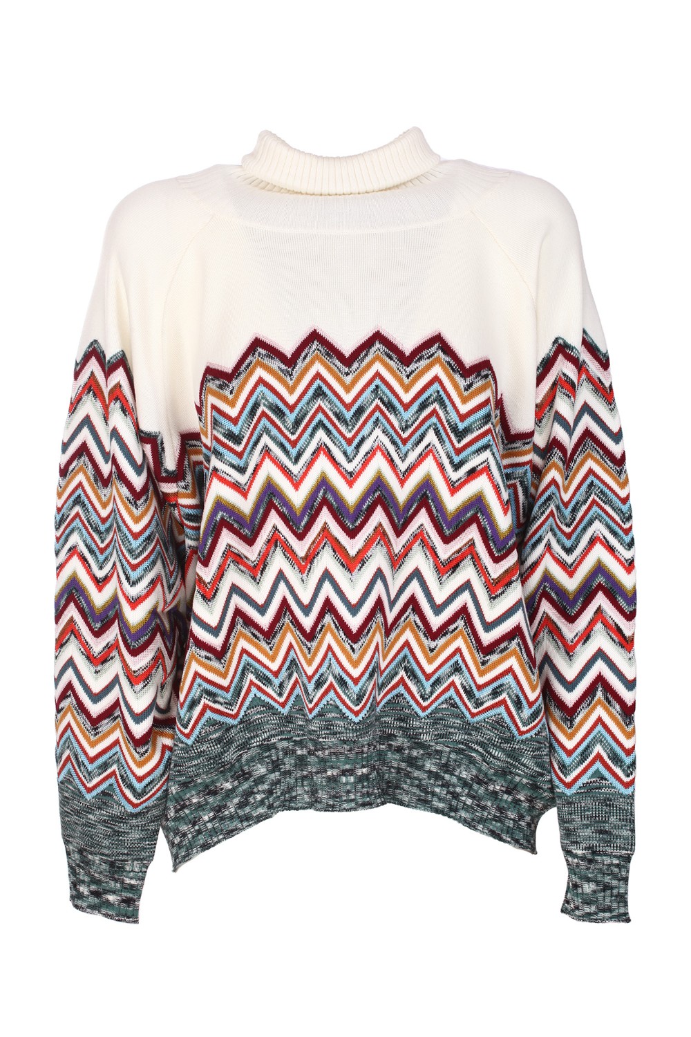 shop MISSONI Saldi Ciclista: Missoni maglia a collo alto in lana con iconico motivo Missoni a zig zag, multicolore.
Maniche lunghe.
Vestibilità regolare.
Fondo e maniche a costine.
Composizione: 88% lana 22% viscosa.
Fabbricato in Italia.. DS22WN0F BK017O-SM8GV number 6450036